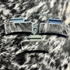 Cowhide Claw Clip Bundle